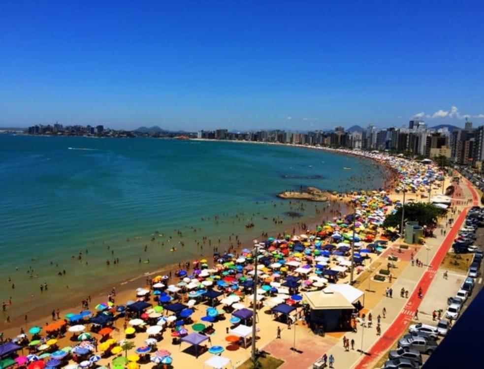 Apt Encantador Praia Do Morro 20 Metros Da Praia. Apartment Guarapari Bagian luar foto