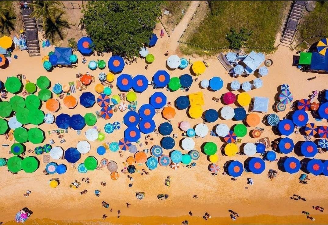 Apt Encantador Praia Do Morro 20 Metros Da Praia. Apartment Guarapari Bagian luar foto